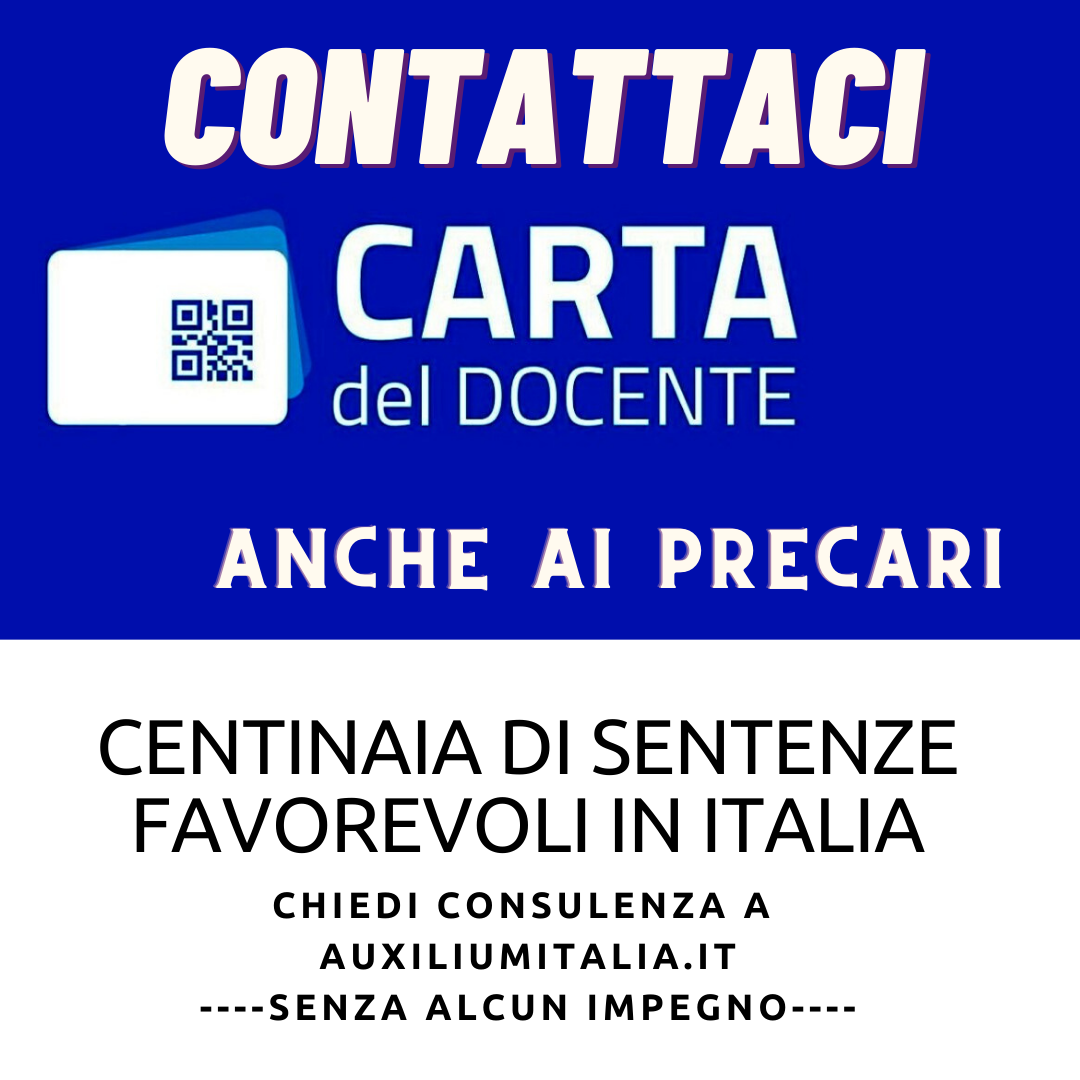 Carta docente – un diritto per i precari della scuola